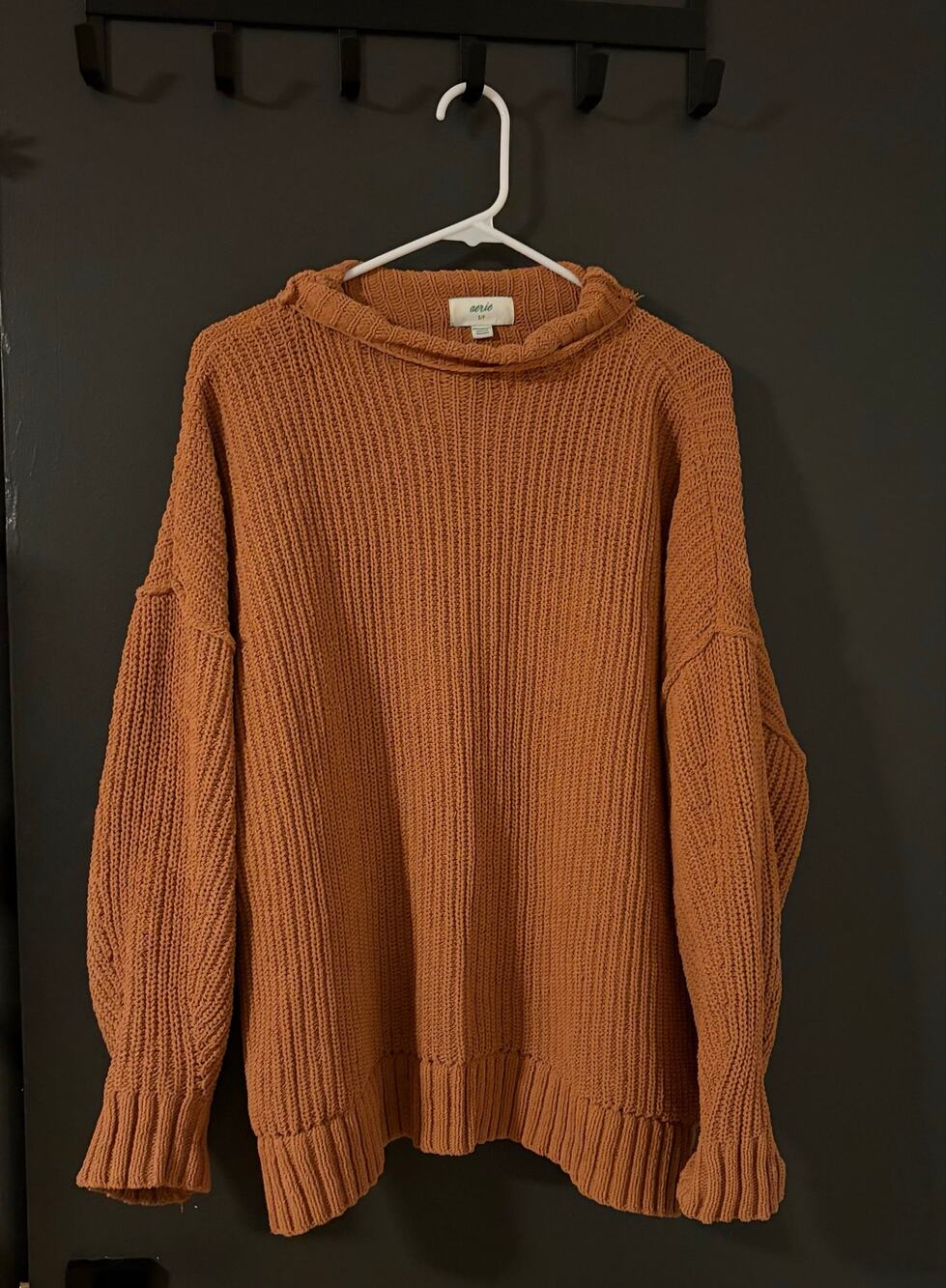 Aerie Orange Knit Sweater